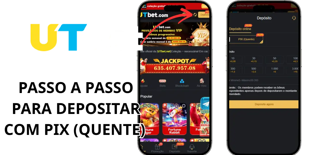 Passo a Passo para Depositar com PIX (Quente) 