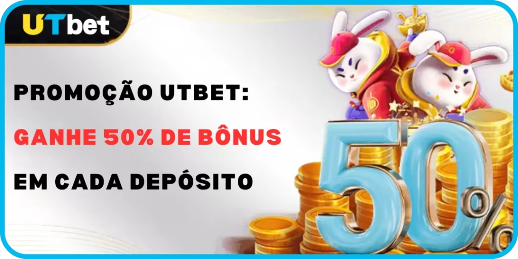 promoção Utbet Ganhe 50 de Bônus em Cada Depósito